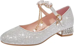 Baby Girl Wedding Dress Shoes Christmas Shoes Shoes Walking Shoes Sparkly Sandals Princess Ballet Mary Jane Sandals