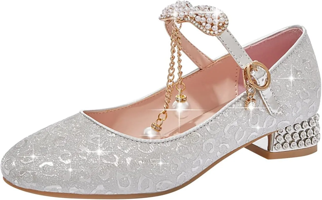 Baby Girl Wedding Dress Shoes Christmas Shoes Shoes Walking Shoes Sparkly Sandals Princess Ballet Mary Jane Sandals