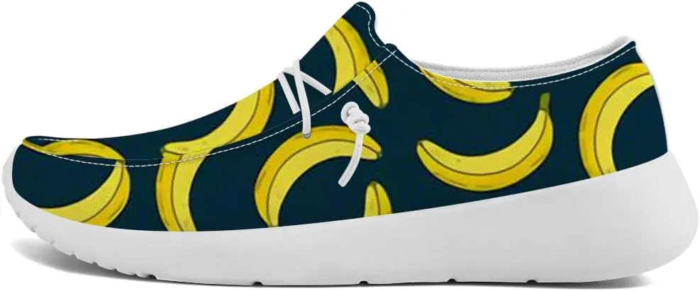 Banana Sneakers Women Men Loafers Slip-on Shoes Banana Gifts for Women Men