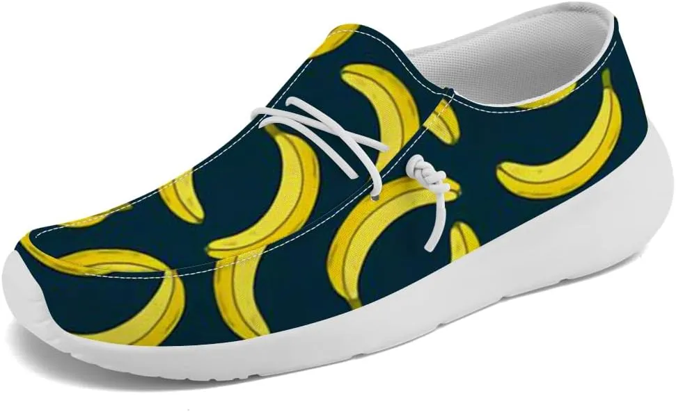 Banana Sneakers Women Men Loafers Slip-on Shoes Banana Gifts for Women Men