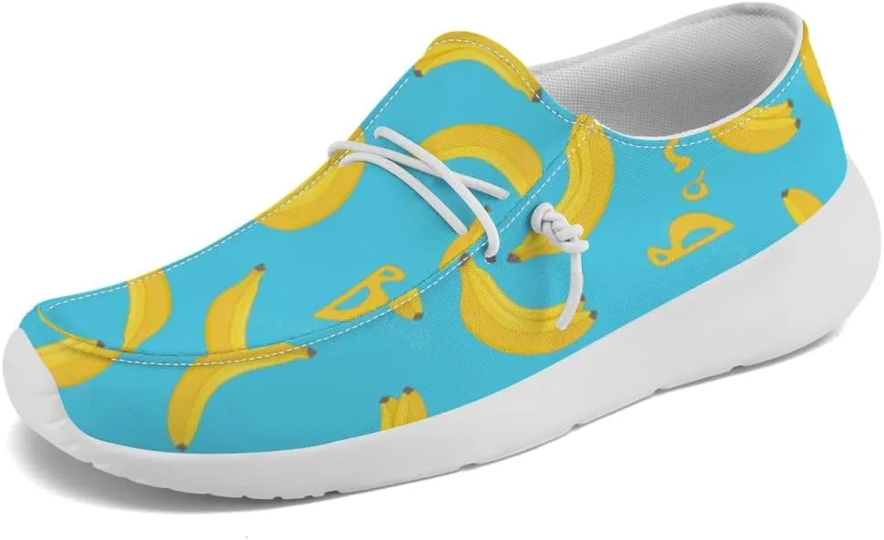 Banana Sneakers Women Men Loafers Slip-on Shoes Banana Gifts for Women Men