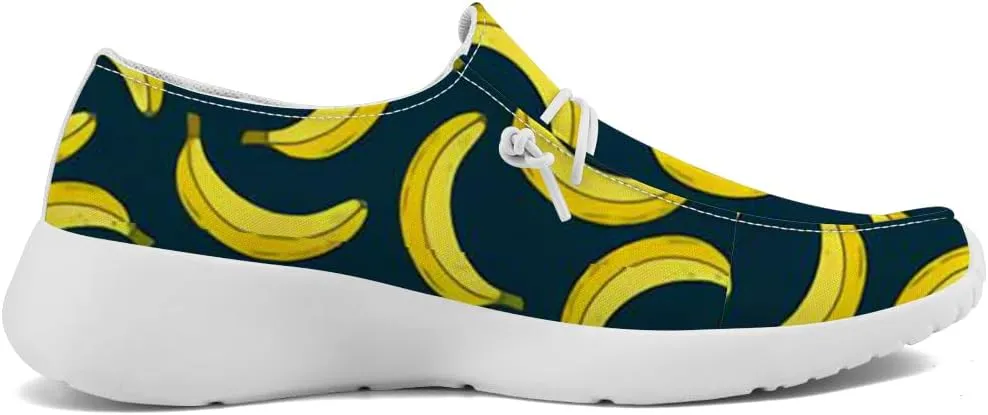 Banana Sneakers Women Men Loafers Slip-on Shoes Banana Gifts for Women Men