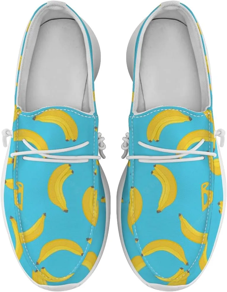 Banana Sneakers Women Men Loafers Slip-on Shoes Banana Gifts for Women Men