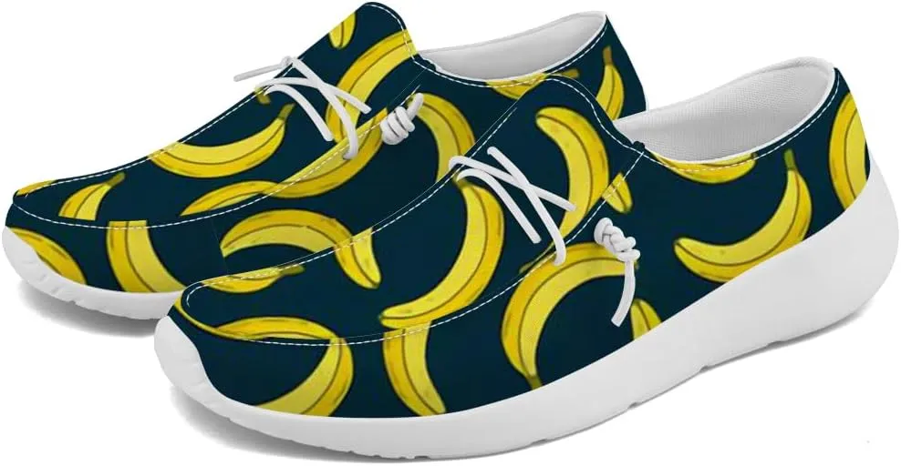 Banana Sneakers Women Men Loafers Slip-on Shoes Banana Gifts for Women Men