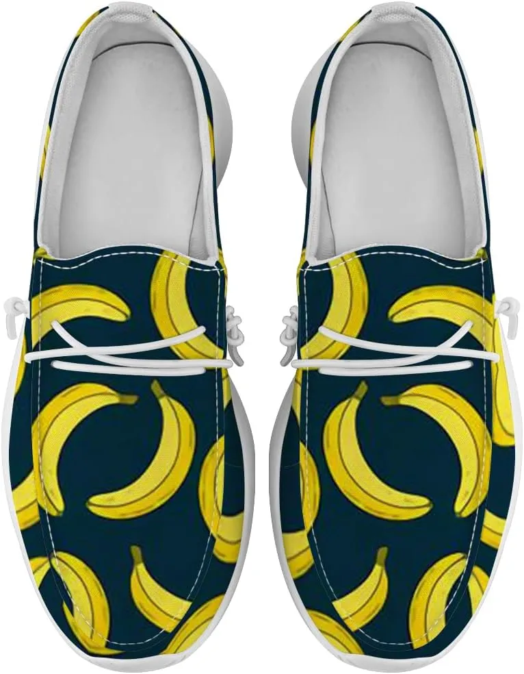 Banana Sneakers Women Men Loafers Slip-on Shoes Banana Gifts for Women Men