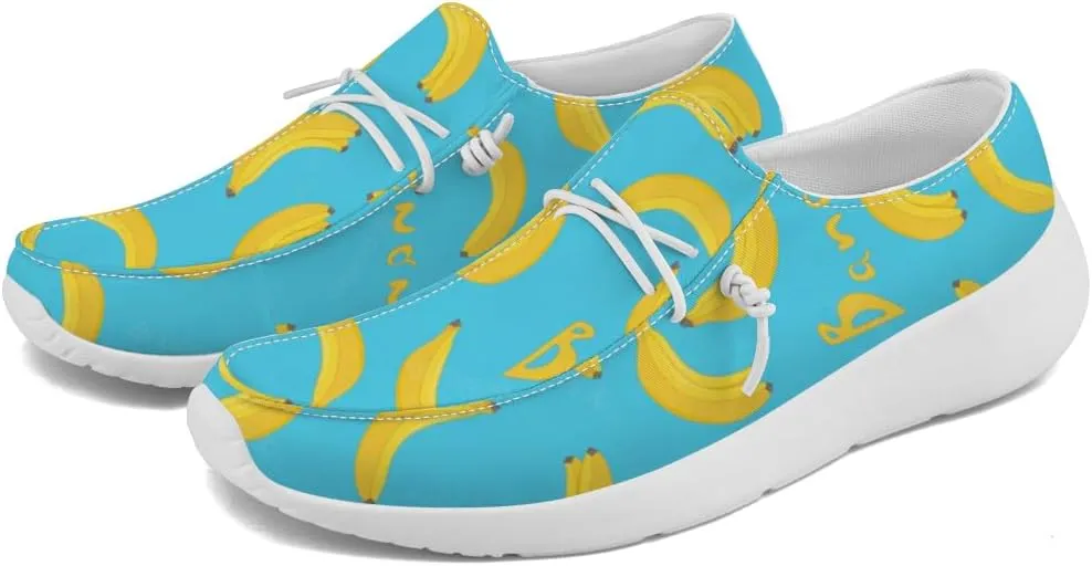 Banana Sneakers Women Men Loafers Slip-on Shoes Banana Gifts for Women Men