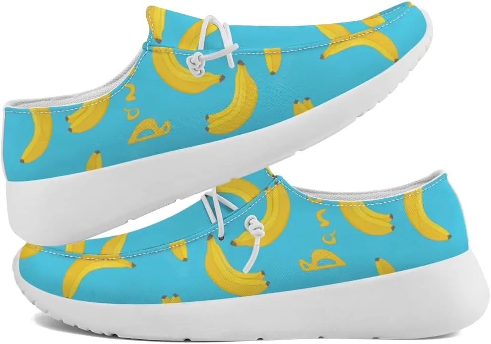 Banana Sneakers Women Men Loafers Slip-on Shoes Banana Gifts for Women Men