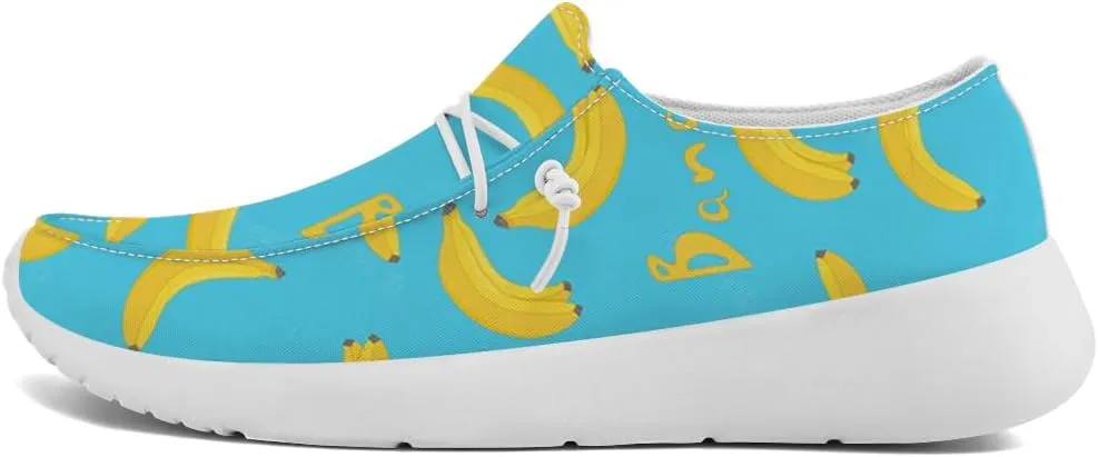 Banana Sneakers Women Men Loafers Slip-on Shoes Banana Gifts for Women Men