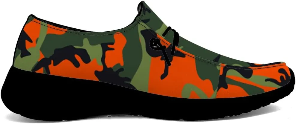 Camouflage Shoes for Women Men Loafers Slip-on Shoes Camouflage Gifts for Men Women