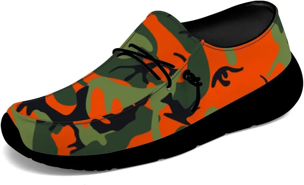 Camouflage Shoes for Women Men Loafers Slip-on Shoes Camouflage Gifts for Men Women