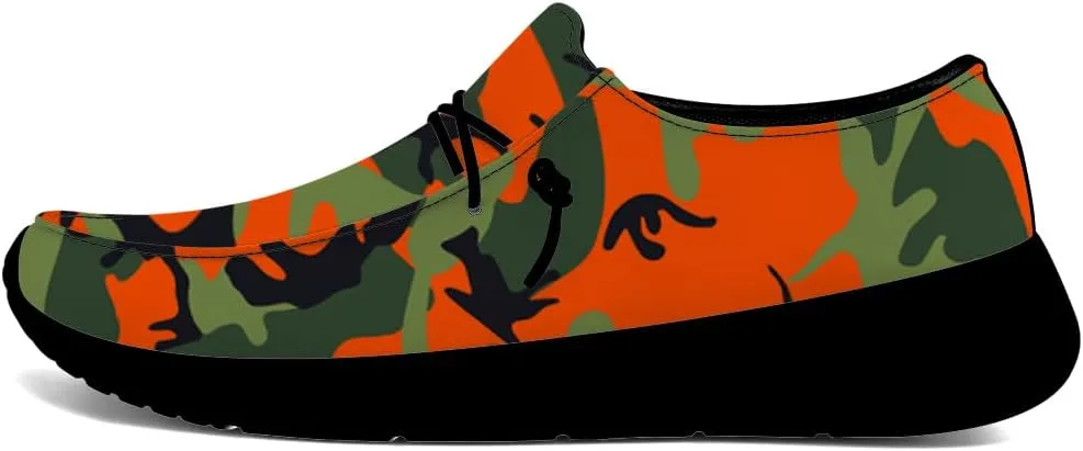 Camouflage Shoes for Women Men Loafers Slip-on Shoes Camouflage Gifts for Men Women