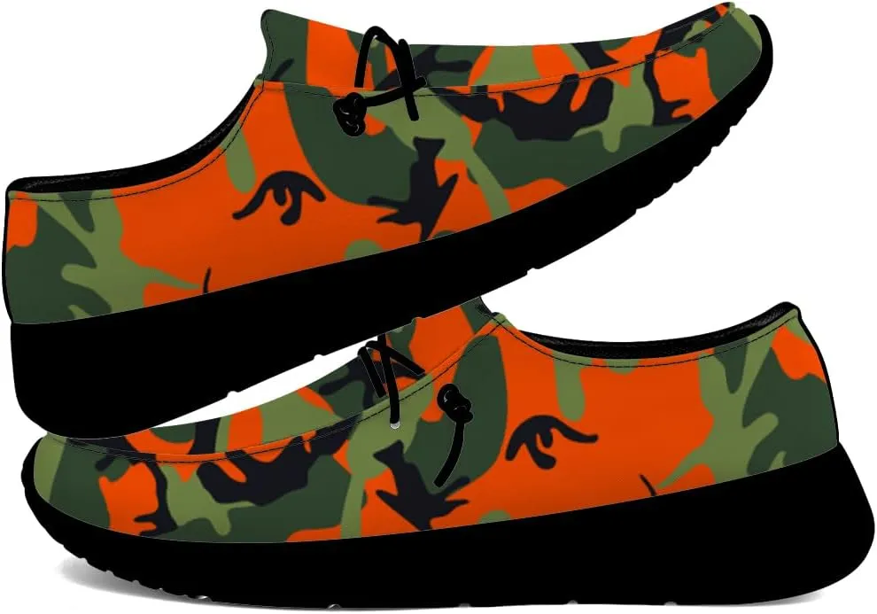 Camouflage Shoes for Women Men Loafers Slip-on Shoes Camouflage Gifts for Men Women
