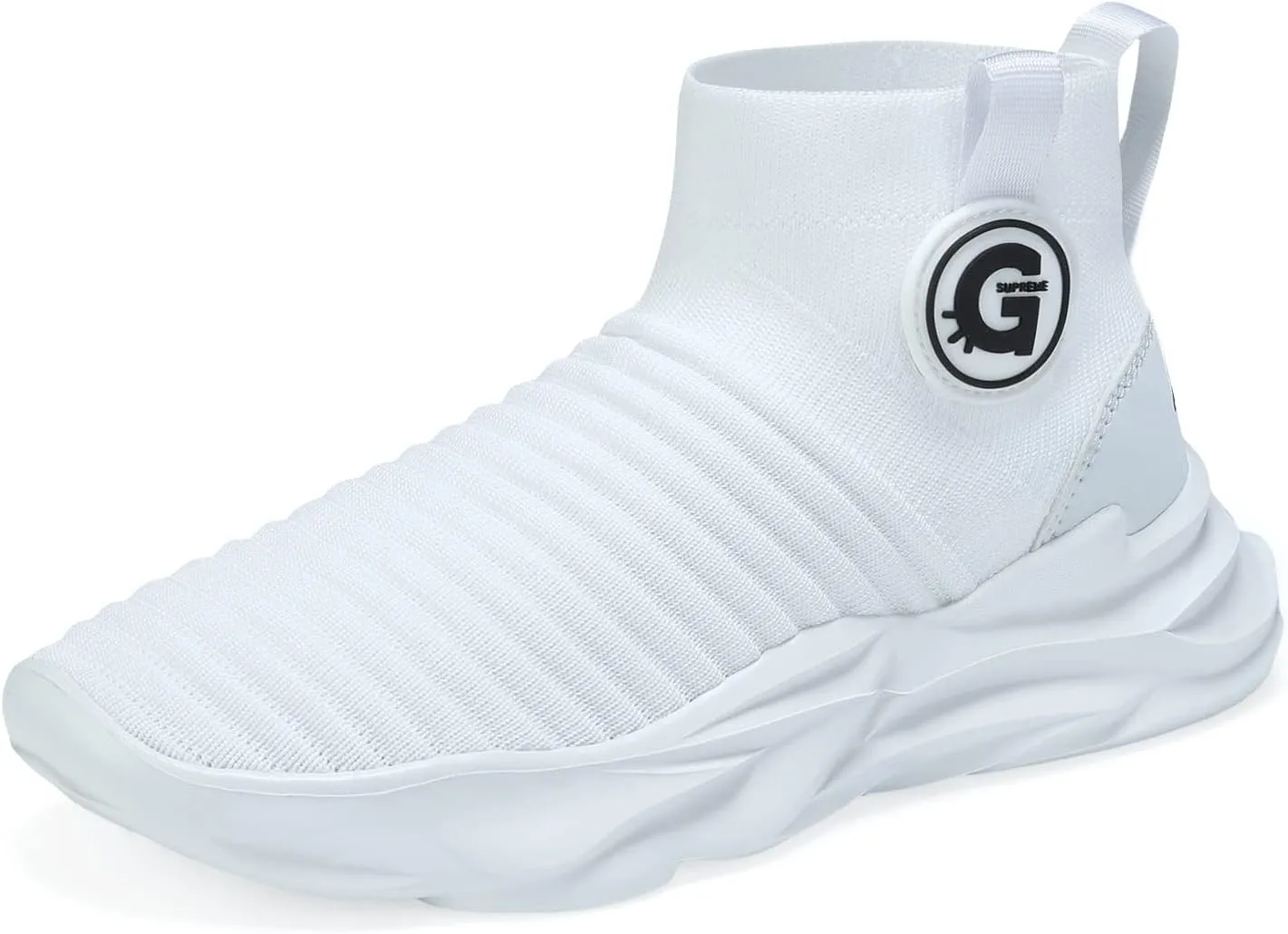 Casbeam Boys and Girls Breathable Lightweight Fashion Casual Sports Walking Shoes Running Sneakers High Top (Toddler/Little Kid Bib Kid)
