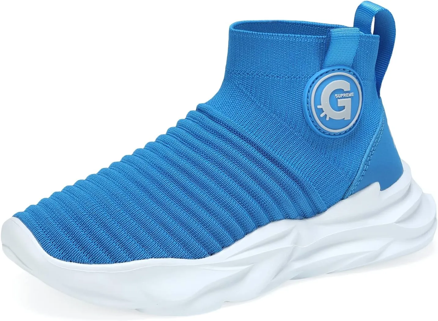 Casbeam Boys and Girls Breathable Lightweight Fashion Casual Sports Walking Shoes Running Sneakers High Top (Toddler/Little Kid Bib Kid)