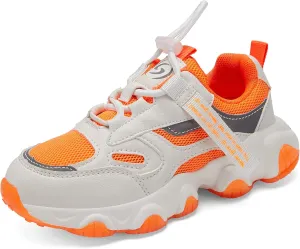 Casbeam Kids Breathable Sneakers Mesh Lightweight Easy Walk Casual Sport Strap Athletic Running Shoes for Boys Girls