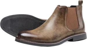 Dress Shoes For Men Men's Comfortable Leather Ankle Boots Breathable Overfoot Single Boots for Everyday Wear