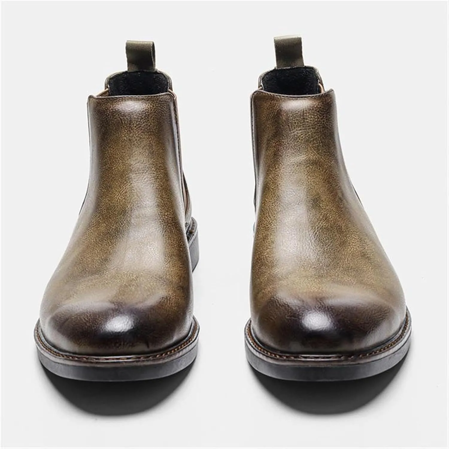 Dress Shoes For Men Men's Comfortable Leather Ankle Boots Breathable Overfoot Single Boots for Everyday Wear