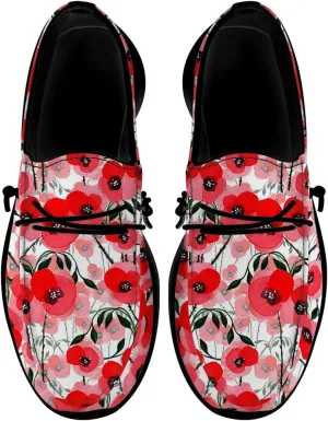 Floral Print Loafers Women Poppy Slip-on Shoes Walking Shoes Gifts for Women Men