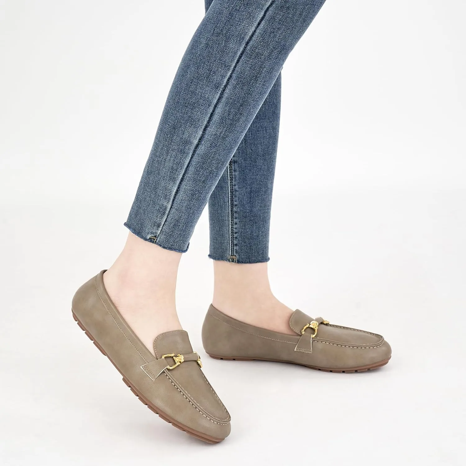 HARENCE Womens Loafers Casual Shoes: Comfortable Moccasins Business Dressy Flats Lightweight Slip On Work Shoes