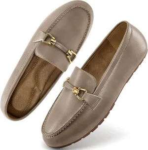 HARENCE Womens Loafers Casual Shoes: Comfortable Moccasins Business Dressy Flats Lightweight Slip On Work Shoes