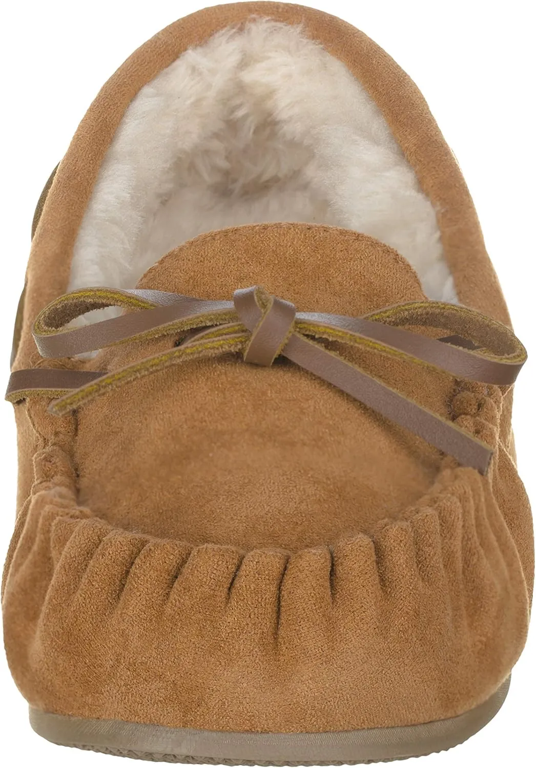 ILLUDE Women’s Moccasin Slipper Vegan Suede Faux Fur Lined Indoor Outdoor Moccasins Slip On Loafers Moccasins Shoes