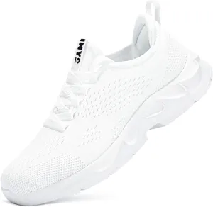 INYO Mens Tennis Shoes Walking Lightweight Sneakers No Slip Sports Workout Gym Shoes for Running