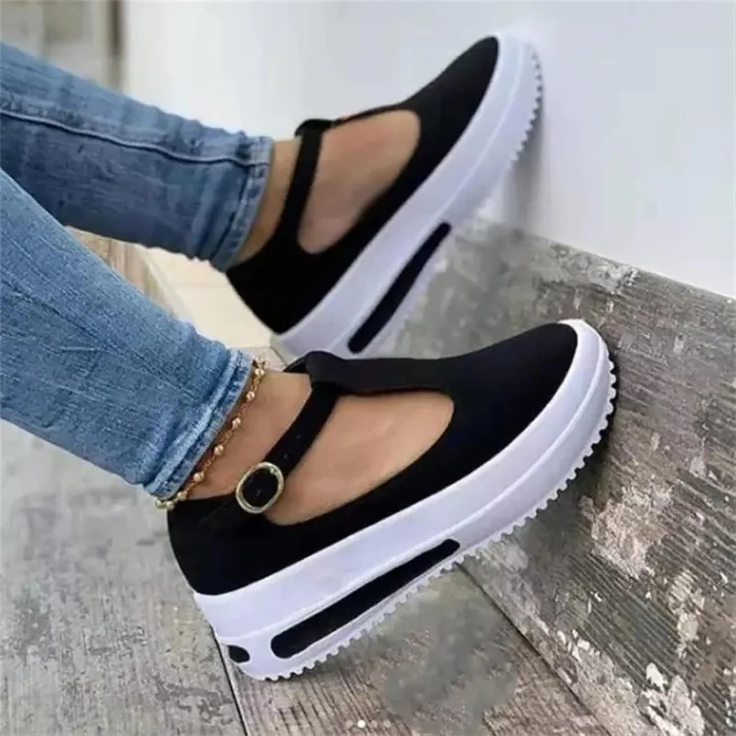 Lausiuoe Sandals For Women Dressy Summer Platform Flatform Wedge Sandals Ankle Strap Casual Strappy Beach Walking Shoes