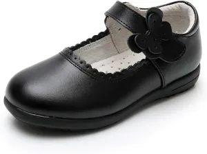 Little Girls Leather School Uniform Oxford Shoes Princess Dress Mary Jane Flats(Toddler/Little Kids)