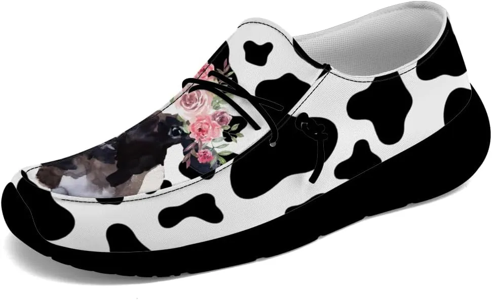 Loafers for Women Men Cow Slip-on Shoes Casual Walking Shoes Gifts for Men Women