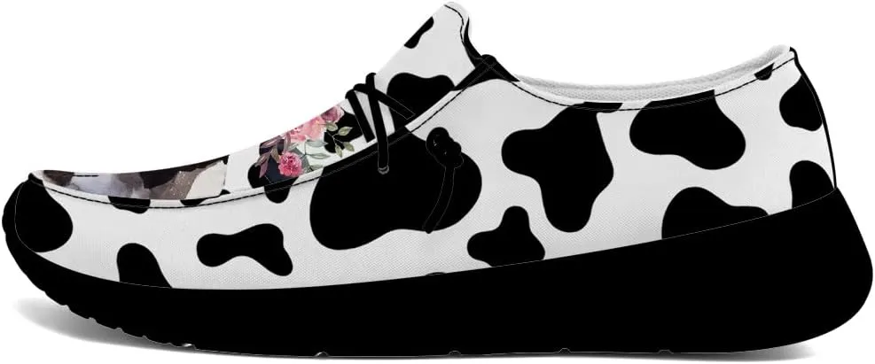 Loafers for Women Men Cow Slip-on Shoes Casual Walking Shoes Gifts for Men Women