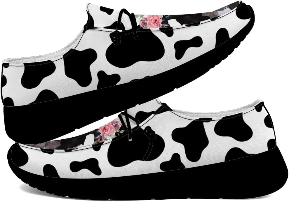 Loafers for Women Men Cow Slip-on Shoes Casual Walking Shoes Gifts for Men Women
