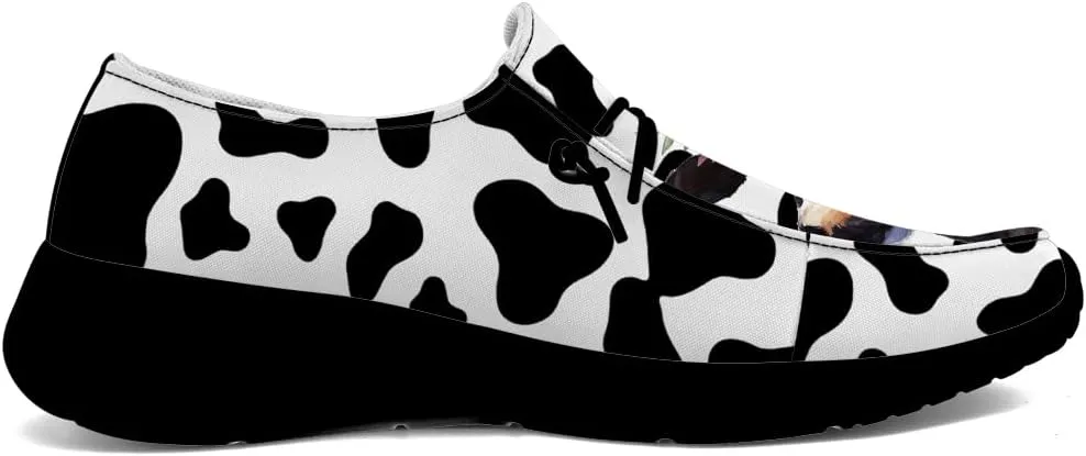 Loafers for Women Men Cow Slip-on Shoes Casual Walking Shoes Gifts for Men Women
