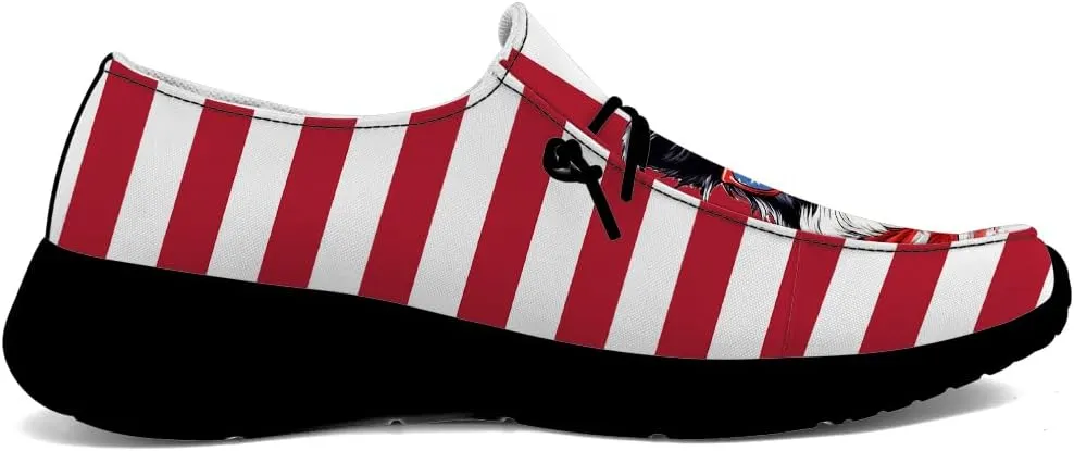 Loafers for Women Men Flag Shoes Fourth of July Slip-on Shoes Funny Gifts for Men Women