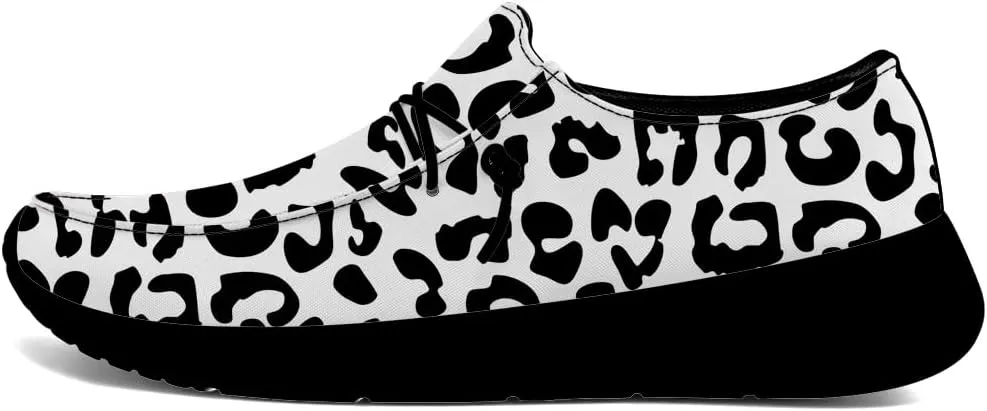Loafers for Women Men Leopard Print Slip-on Shoes Floral Walking Shoes Gifts for Men Women