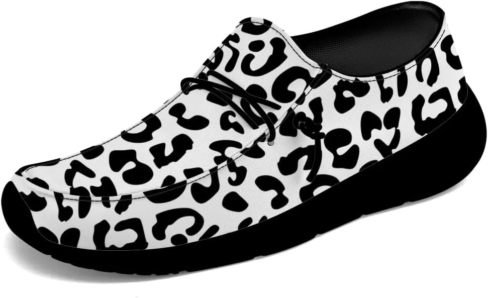 Loafers for Women Men Leopard Print Slip-on Shoes Floral Walking Shoes Gifts for Men Women