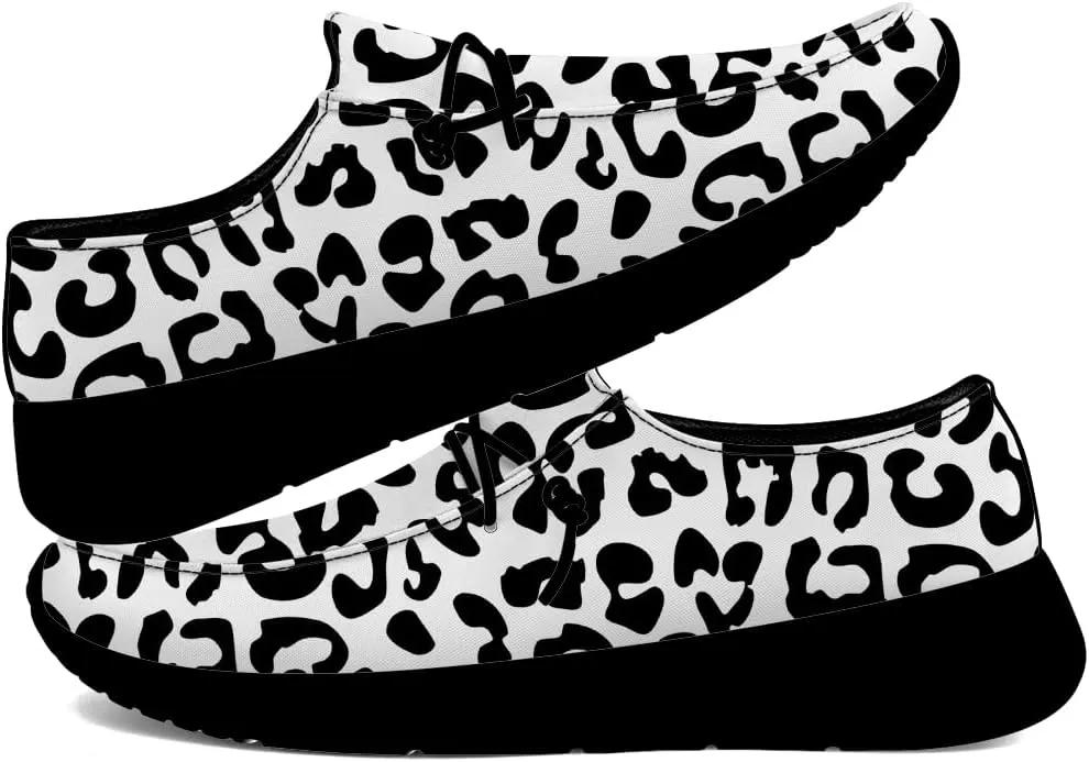 Loafers for Women Men Leopard Print Slip-on Shoes Floral Walking Shoes Gifts for Men Women