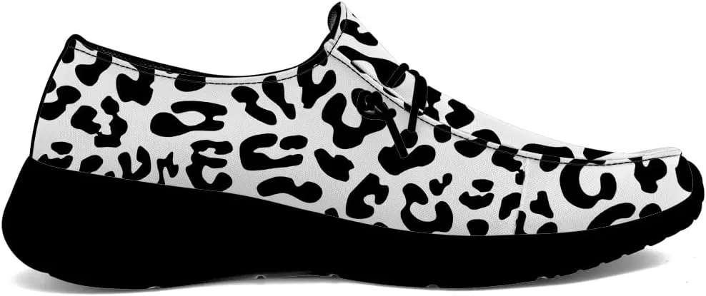 Loafers for Women Men Leopard Print Slip-on Shoes Floral Walking Shoes Gifts for Men Women