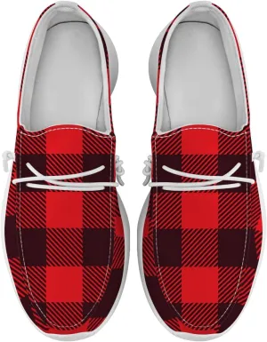 Loafers for Women Men Plaid Slip-on Shoes Casual Shoes Gifts for Men Women