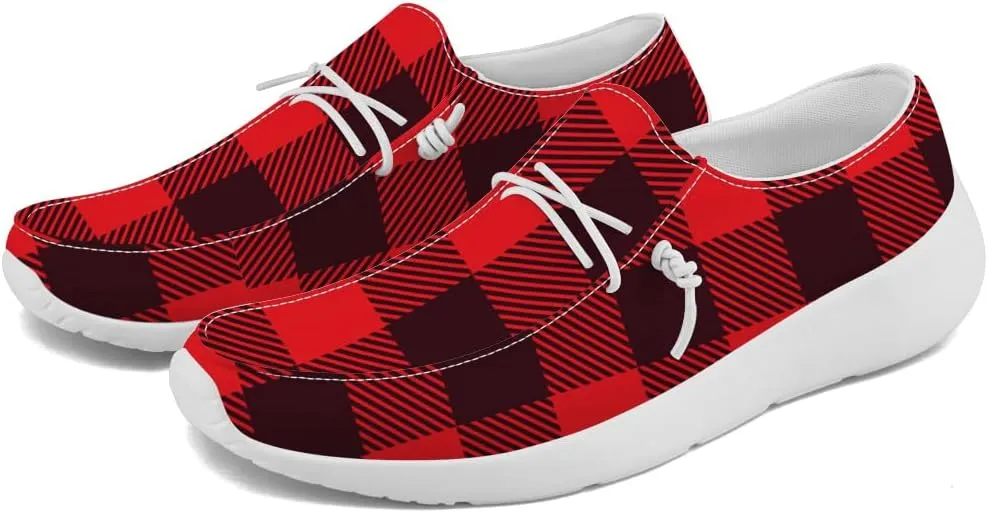 Loafers for Women Men Plaid Slip-on Shoes Casual Shoes Gifts for Men Women