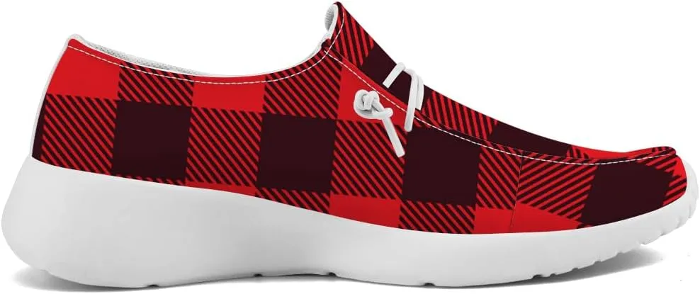 Loafers for Women Men Plaid Slip-on Shoes Casual Shoes Gifts for Men Women