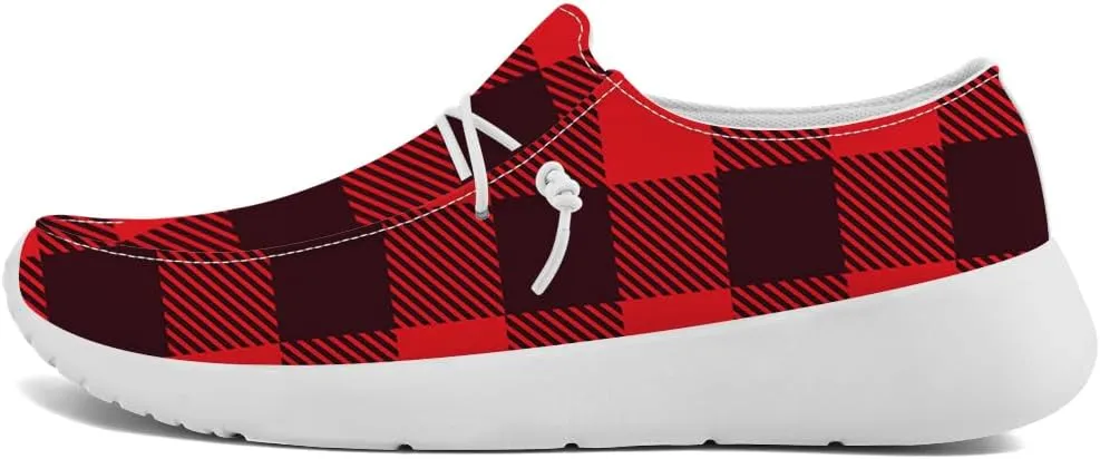 Loafers for Women Men Plaid Slip-on Shoes Casual Shoes Gifts for Men Women