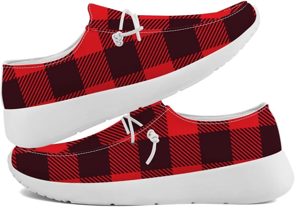 Loafers for Women Men Plaid Slip-on Shoes Casual Shoes Gifts for Men Women