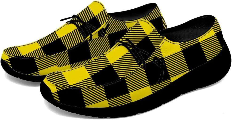 Loafers for Women Men Plaid Slip-on Shoes Casual Walking Shoes Gifts for Men Women