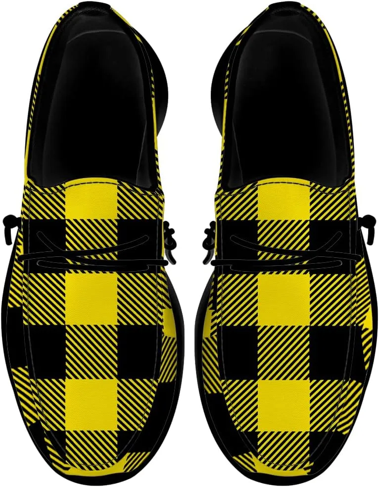 Loafers for Women Men Plaid Slip-on Shoes Casual Walking Shoes Gifts for Men Women