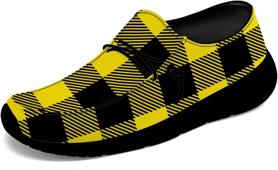 Loafers for Women Men Plaid Slip-on Shoes Casual Walking Shoes Gifts for Men Women