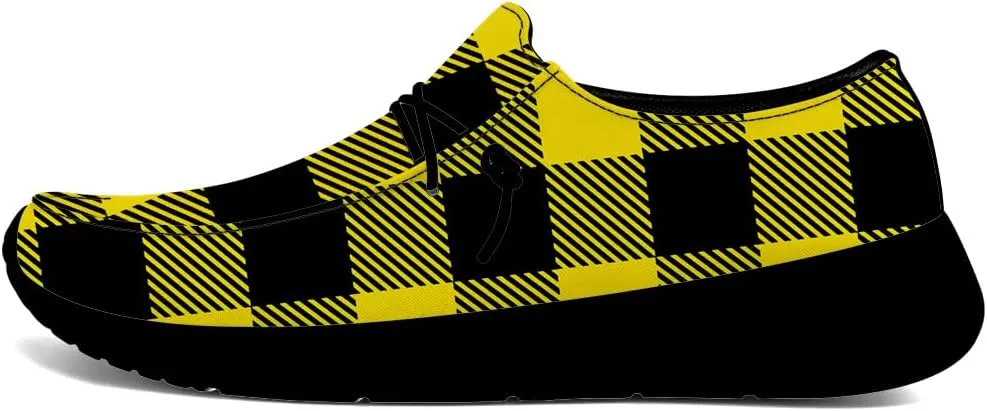 Loafers for Women Men Plaid Slip-on Shoes Casual Walking Shoes Gifts for Men Women