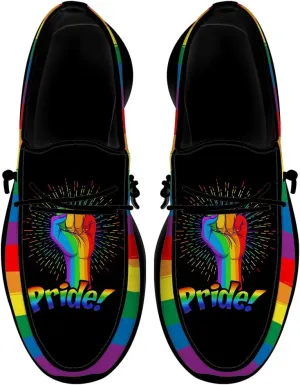 Loafers for Women Men Pride Shoes Rainbow Slip-on Sneakers Gifts for Men Women
