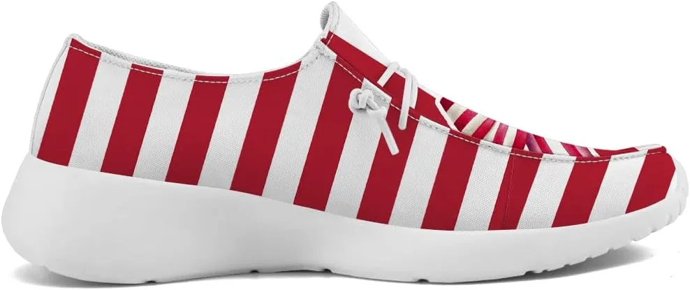 Loafers for Women Men Red White Blue Slip-on Shoes Patriotic Sneakers Gifts for Men Women