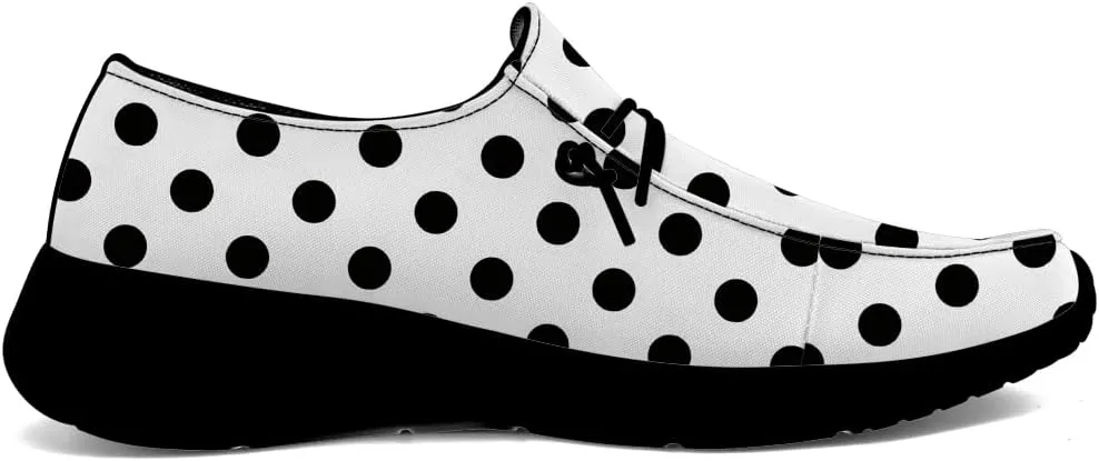 Loafers for Women Polka Dots Slip-on Shoes Walking Shoes Gifts for Men Women