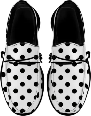 Loafers for Women Polka Dots Slip-on Shoes Walking Shoes Gifts for Men Women